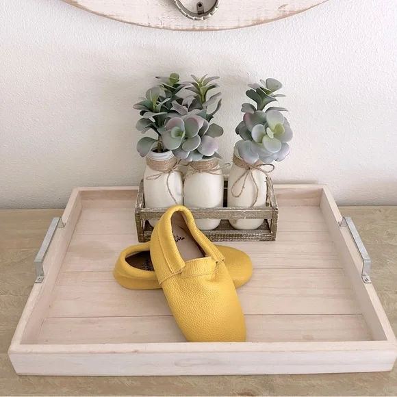 Mustard Plain Monkey Feet Moccasins - Picture 3 of 5